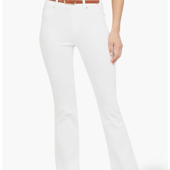 SPANX Flare White Jeans Reflect Your Style!  Size Large $148 - Picture 10 of 13